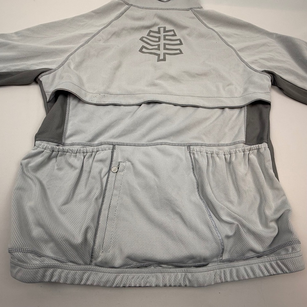 Coolibar Mens UPF 50+ Cycling Jacket Full Zip Sun Protection‎ Grey Size M - Picture 9 of 12